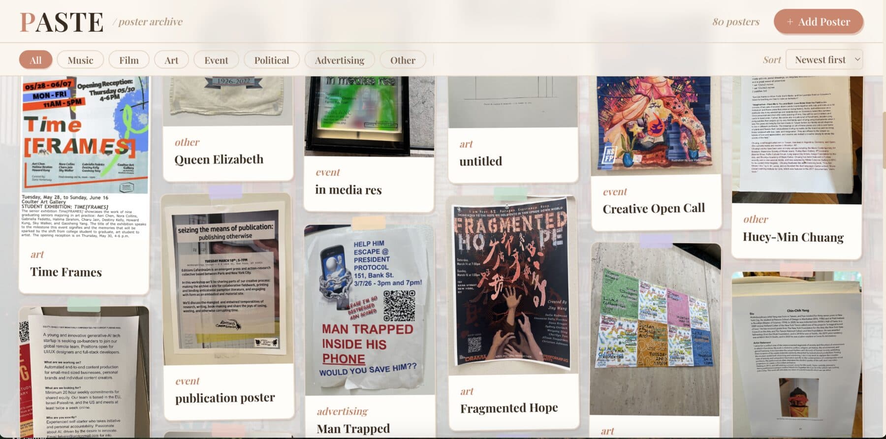 PASTE — Poster Archive